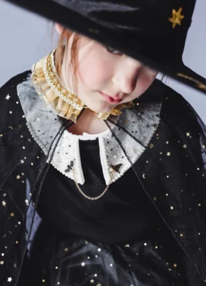 Strój dla dziewczynki Peleryna czarna