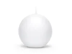 Świeca matowa Kula biała 6 cm