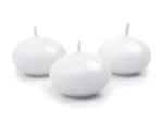 Świeca pływająca matowa biała 4 cm