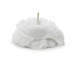 Świeca pływająca piwonia matowa biały 8 cm