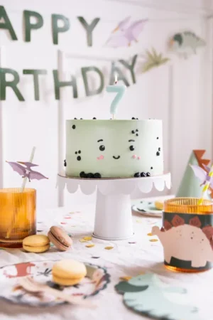 Świeczka urodzinowa Cyferka 7 jasny niebieski 5.5cm