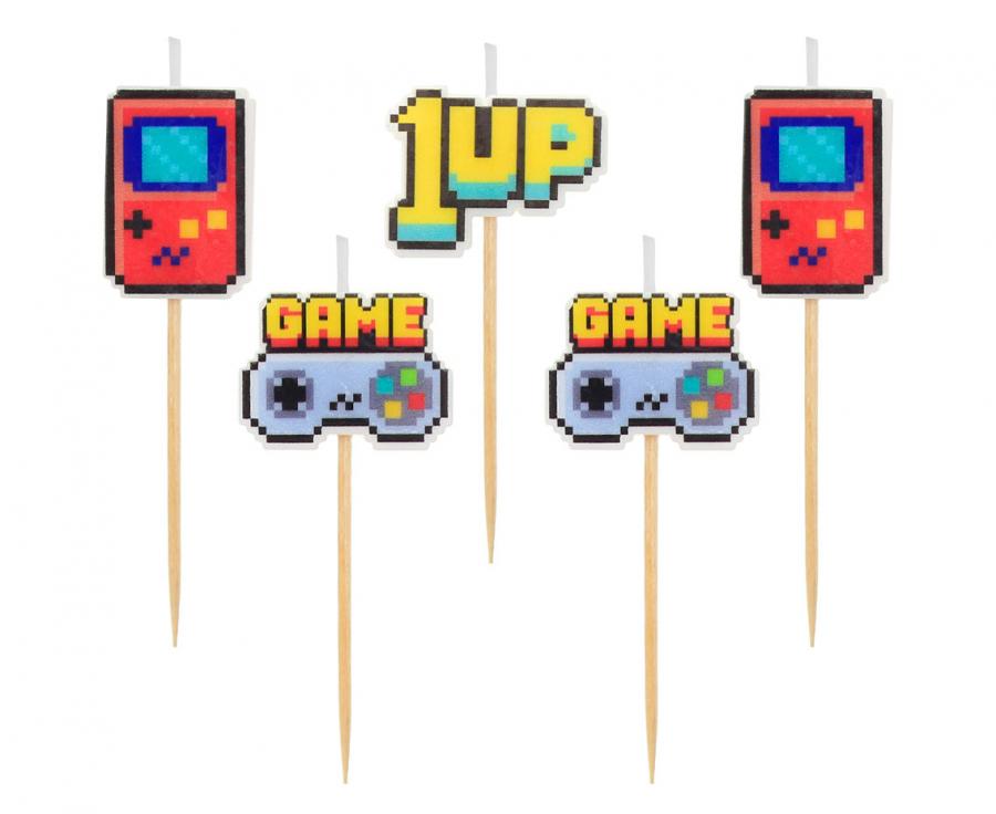 Świeczki Pikery Game On 6 cm