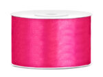 Tasiemka satynowa ciemny różowy 38mm/25m
