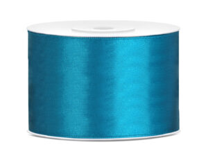 Tasiemka satynowa turkus 50mm/25m