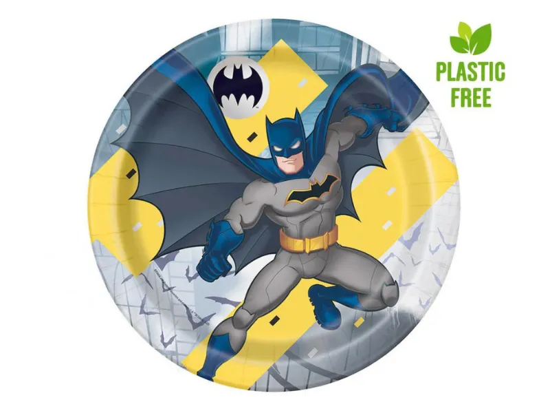 Talerzyki papierowe Batman 23 cm