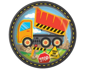 Talerzyki papierowe Budowa 21.9 cm