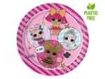Talerzyki papierowe LOL Glitterati 23 cm