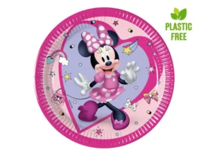 Talerzyki papierowe Minnie 20 cm
