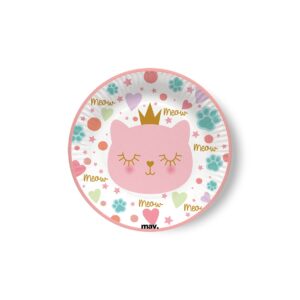 Talerzyki papierowe Princess Cat 18 cm