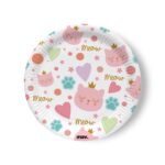 Talerzyki papierowe Princess Cat 22.7 cm