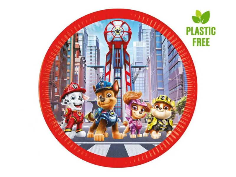 Talerzyki papierowe Psi Patrol The Movie 23 cm