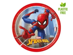 Talerzyki papierowe Spiderman Crime Fighter 20 cm