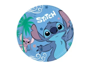 Talerzyki papierowe Stitch i Angel 23 cm