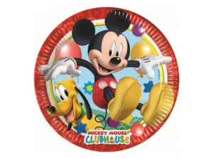 Talerzyki papierowe Zabawa z Myszką Mickey 20 cm