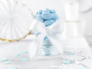 Tasiemka satynowa biały 25mm/25m 1