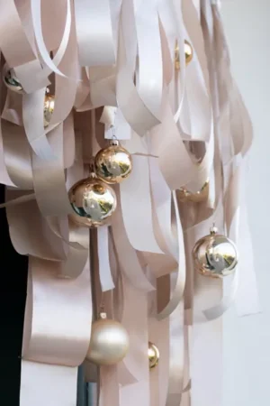 Tasiemka satynowa brzoskwinia 50mm/25m 1