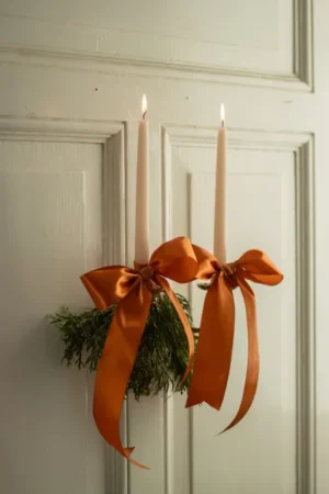 Tasiemka satynowa ciemny brudny róż 25mm/25m 1