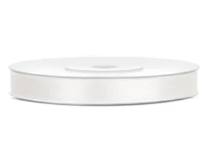 Tasiemka satynowa jasny kremowy 6mm/25m