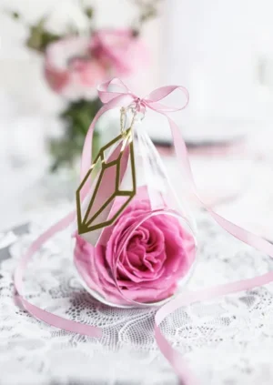 Tasiemka satynowa jasny różowy 6mm/25m 1