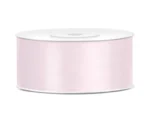 Tasiemka satynowa jasny pudrowy róż 25mm/25m