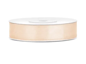 Tasiemka satynowa kremowy 12mm/25m
