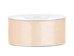Tasiemka satynowa kremowy 25mm/25m