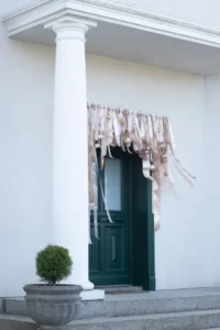 Tasiemka satynowa zimny złoty 38mm/25m 1