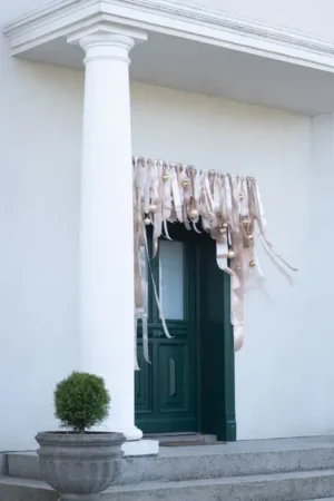 Tasiemka satynowa zimny złoty 38mm/25m 1