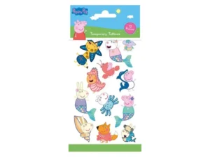 Tatuaże zmywalne Peppa, 12 szt