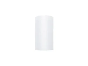 Tiul gładki biały 0.08 x 20m