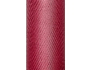 Tiul gładki bordo 0.3 x 9m