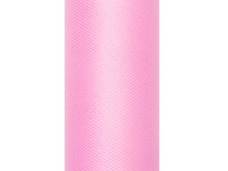 Tiul gładki jasny różowy 0.15 x 9 m
