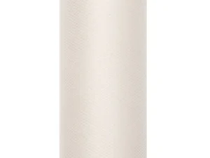 Tiul gładki kremowy 0.15 x 9 m