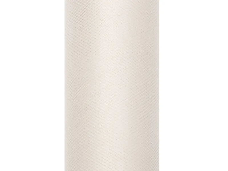 Tiul gładki kremowy 0.15 x 9 m
