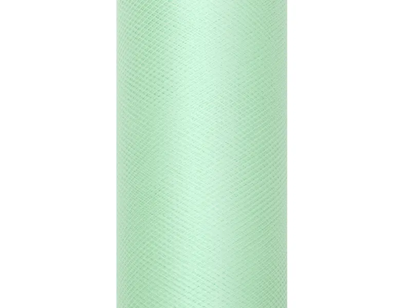 Tiul gładki mięta 0.3 x 9 m