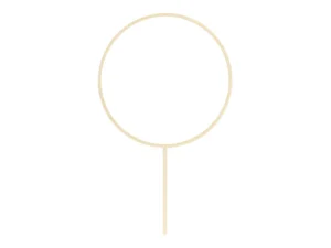 Topper drewniany Obręcz 24.5cm