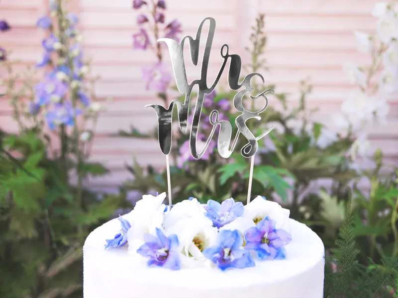 Topper na tort, Mr&Mrs 25.5 cm