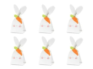 Torebki na słodycze Króliki 7.5x9x22.5 cm
