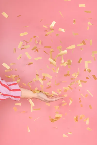 Tuba strzelająca złotymi paskami długość, 20 cm