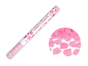 Tuba z płatkami róż różowy 60 cm