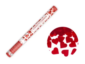 Tuba z sercami czerwony 60 cm