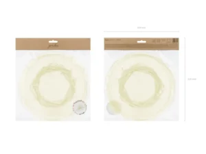 Woreczki z organzy kremowy 25cm