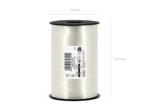 Wstążka plastikowa biały 5mm/225m 1