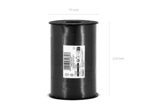 Wstążka plastikowa czarny 5mm/225m 1