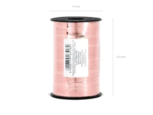 Wstążka plastikowa różowe złoto 5mm/225m