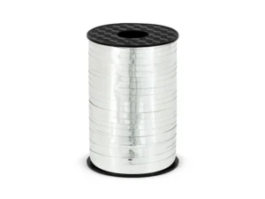 Wstążka plastikowa srebrna 5mm/225m