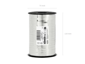 Wstążka plastikowa srebrny 5mm/225m
