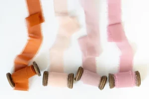 Wstążka szyfonowa miedziany 40mm/10m 1