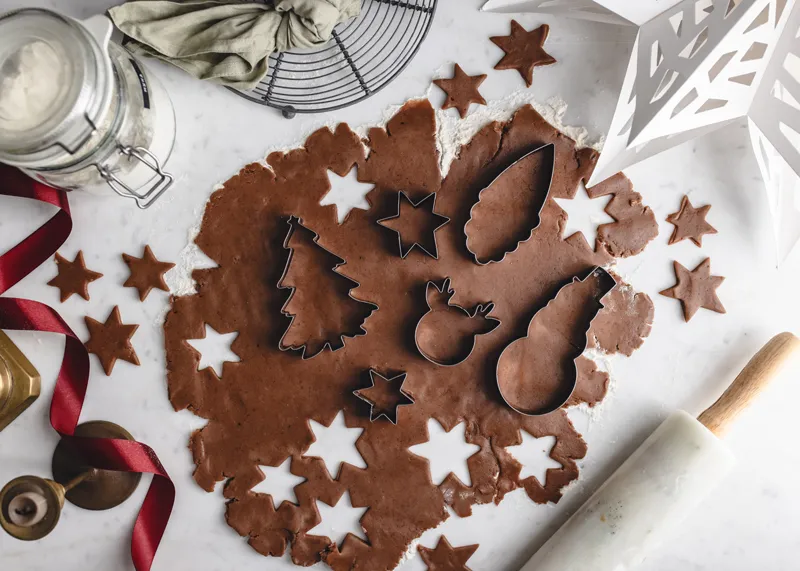 Wykrawacze do ciastek Merry Christmas, srebrny