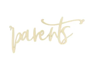 Zawieszka na krzesło Parents naturalne drewno